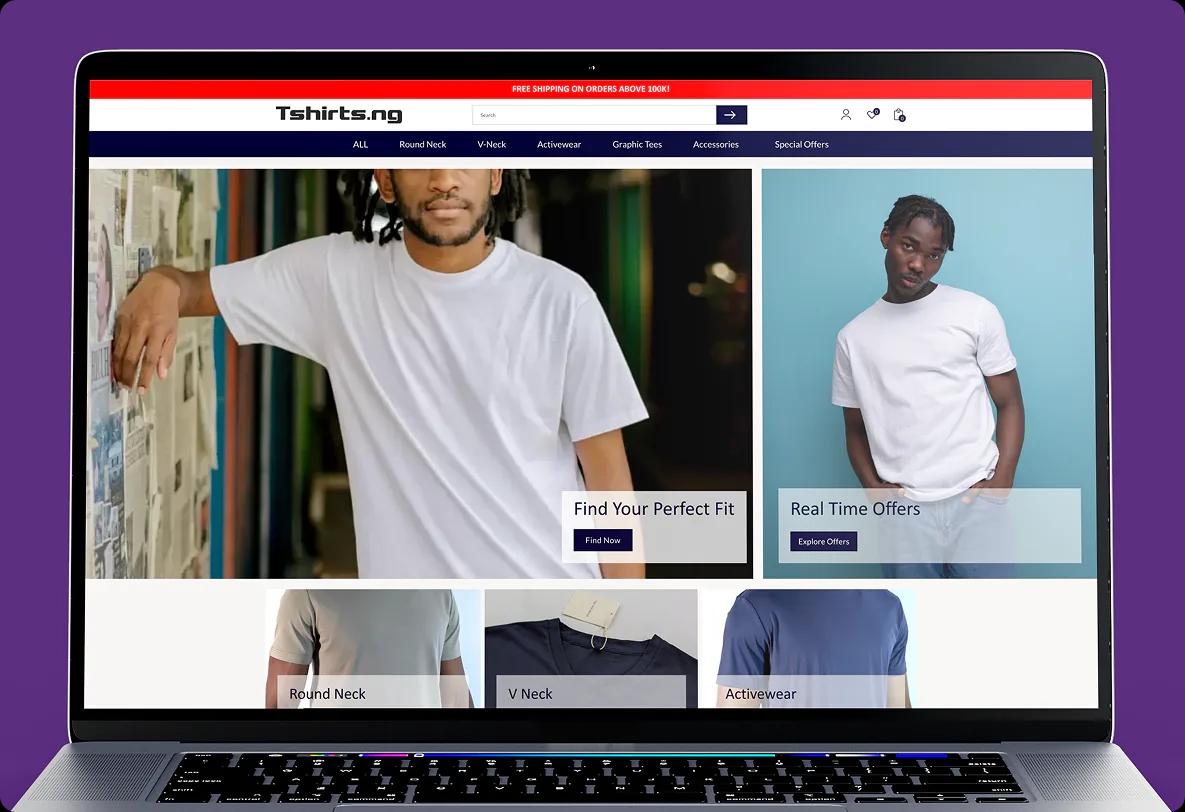 Tshirts.ng project preview